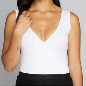 White Wrap bodysuit
